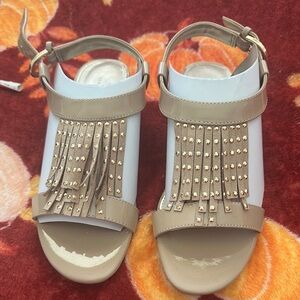 Women's Bandolino Beige Studded Sandals